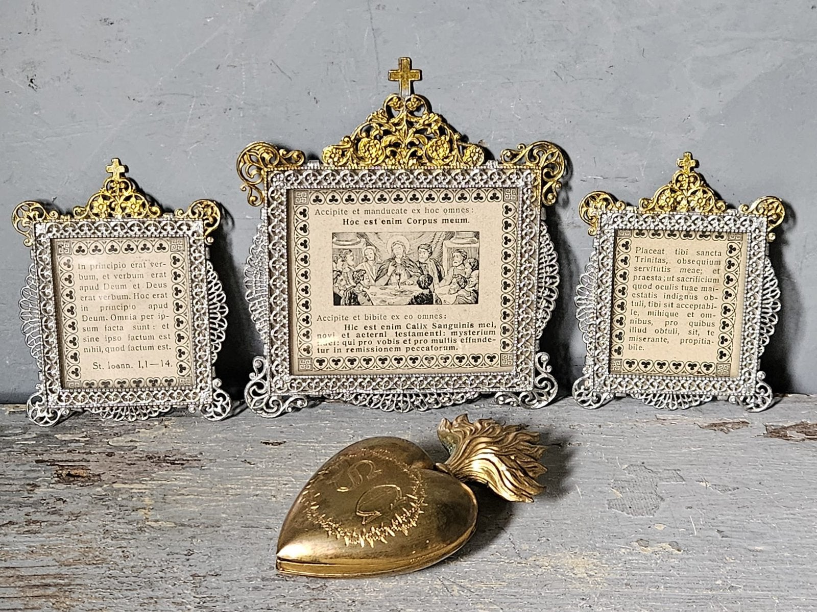 Set vintage religieuze Altaar kaartjes, Verzenden