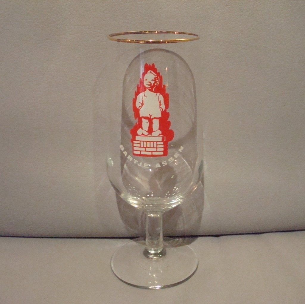 Bierglas op Voet Bartje Assen, Ophalen of Verzenden, Zo goed als nieuw, Tv, Gebruiksvoorwerp
