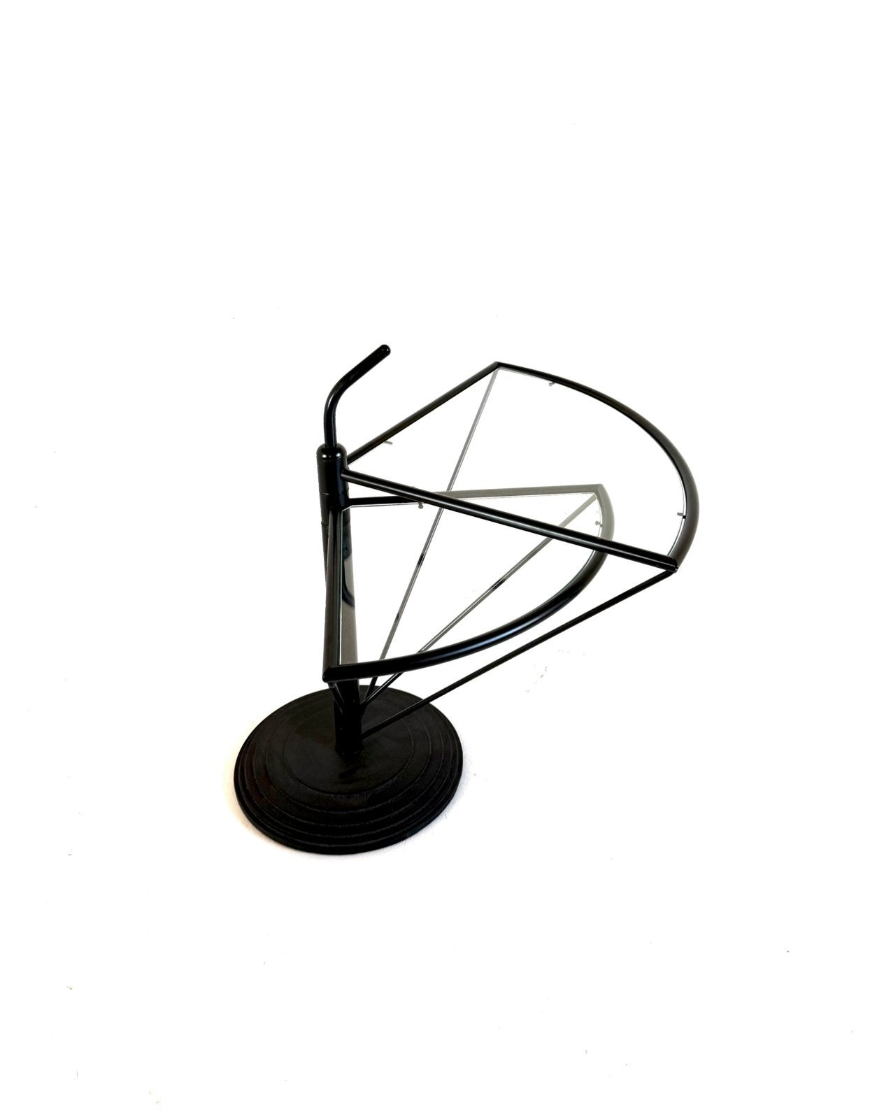 Vintage salontafel ‘Dardo’, OMA, Italië ‘80, Huis en Inrichting, 50 tot 100 cm, OMA, Vintage retro buisframe design rotan webbing papercord deens