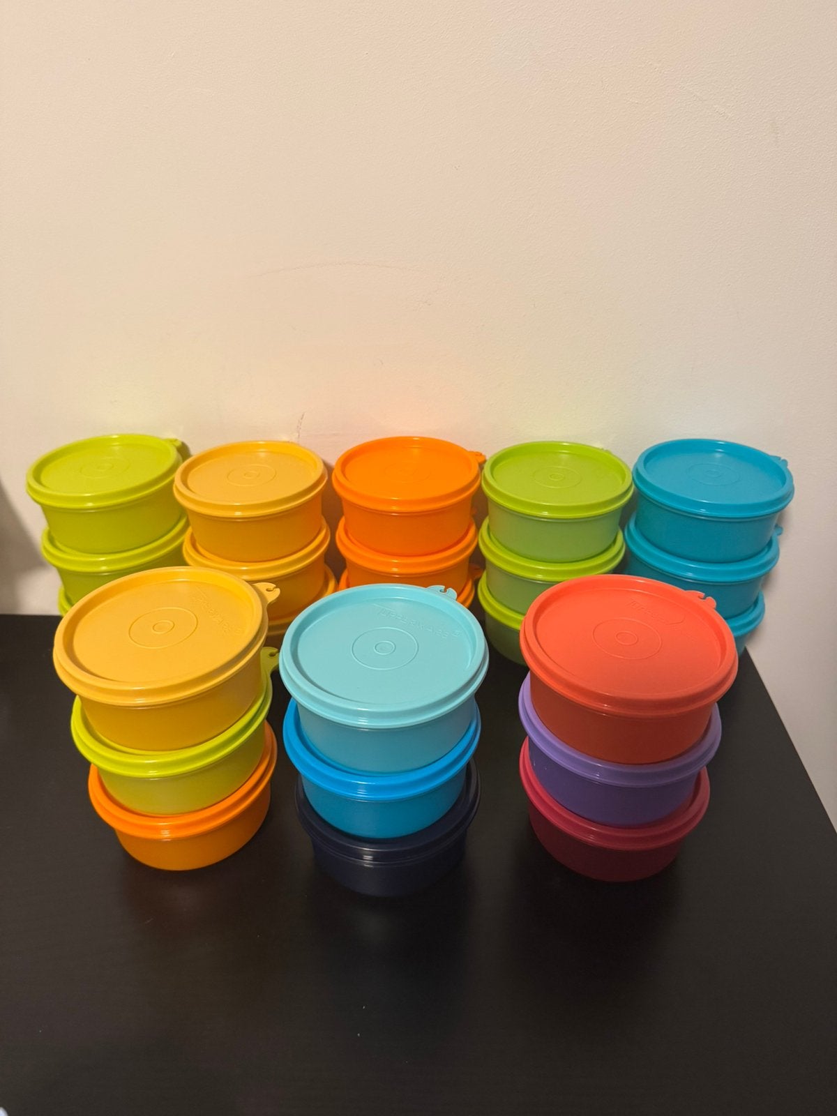 Tupperware desser trio / desserttrio/ bakjes 200 ml, Ophalen of Verzenden, Nieuw, Crème, Bak of Kom