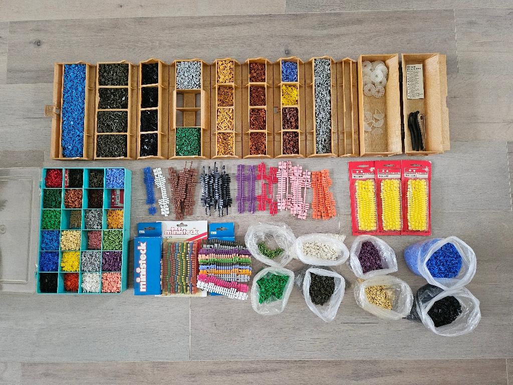 grote  verzameling Ministeck - alles op kleur gesorteerd, Hobby en Vrije tijd, Ophalen of Verzenden, Gebruikt, Overige typen