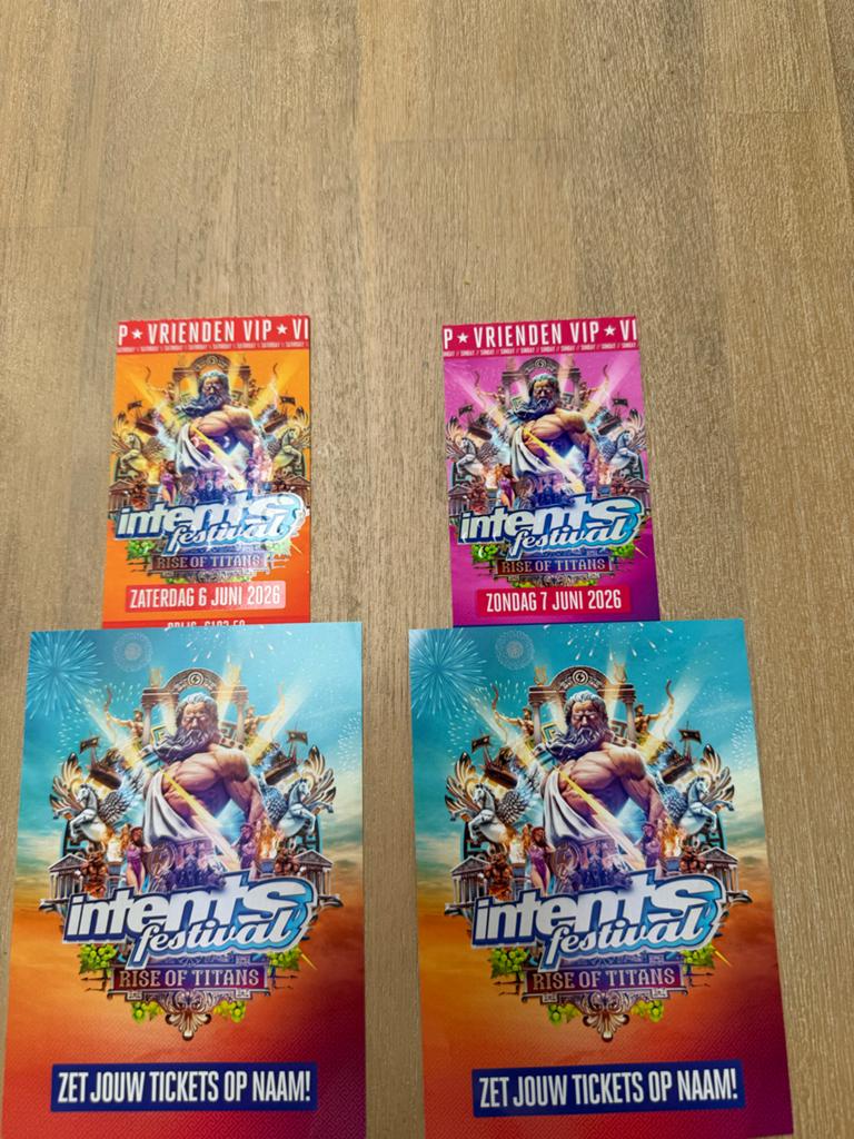 Intents Festival VIP ticket zaterdag 06 Juni 2026, Tickets en Kaartjes, Eén persoon