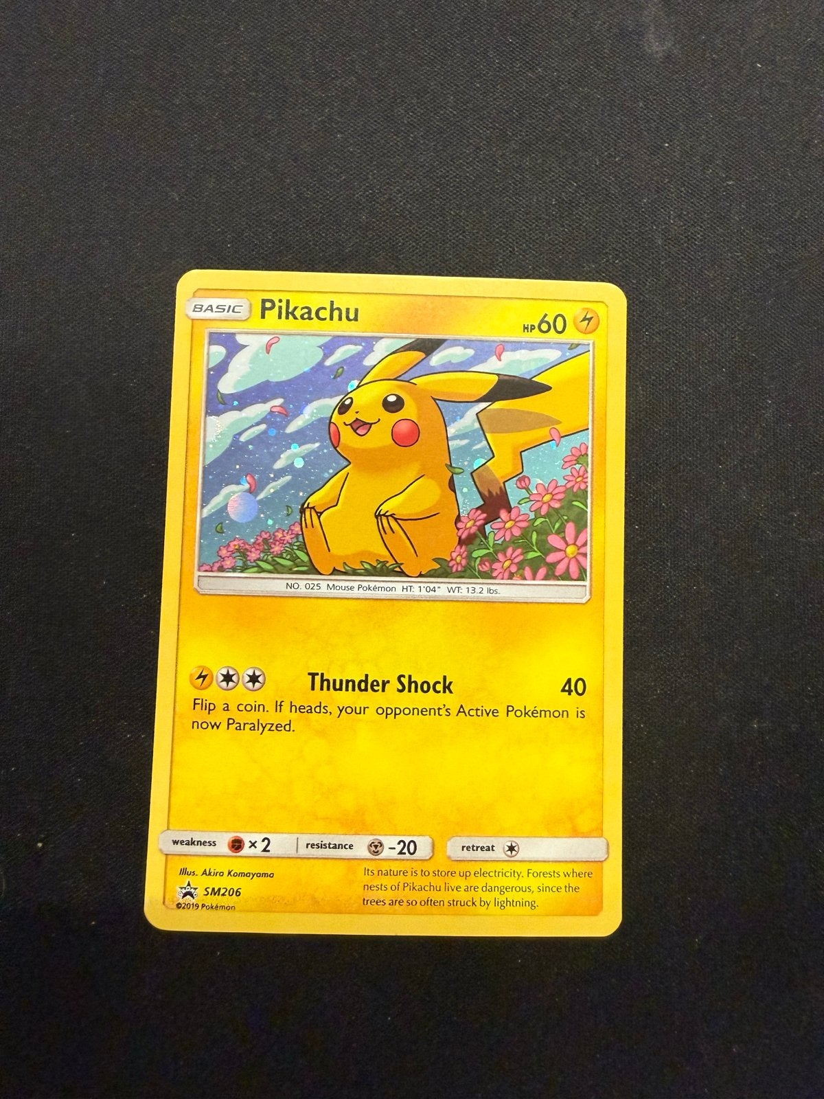Pikachu Pokémon Kaart SM206, Hobby en Vrije tijd, Verzamelkaartspellen | Pokémon, Ophalen of Verzenden, Zo goed als nieuw, Losse kaart