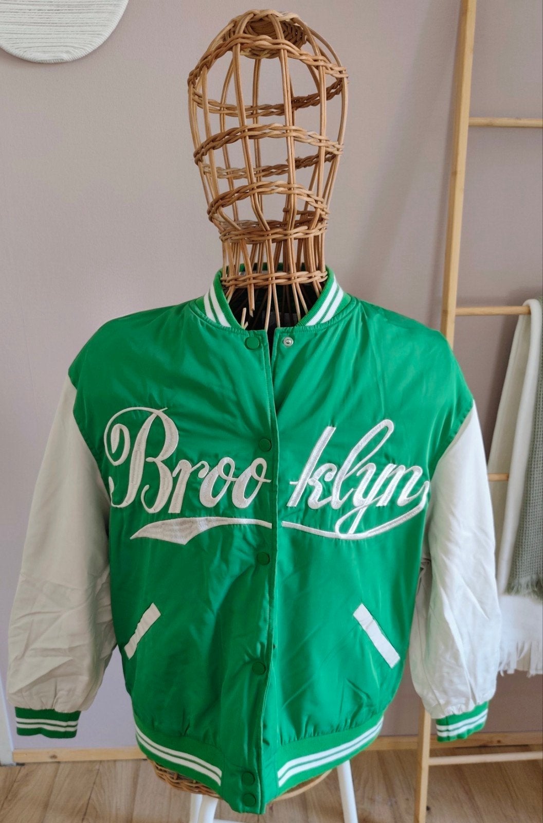 Nieuwe Primark Brooklyn Bomberjack - groen Maat M, Primark, Verzenden, Nieuw, Groen
