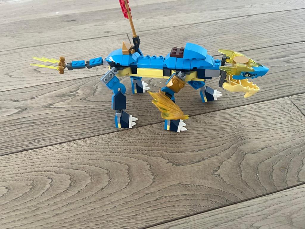 Lego Ninjago Jay's Bliksemdraak, Lego, Ophalen of Verzenden, Zo goed als nieuw, Compleet