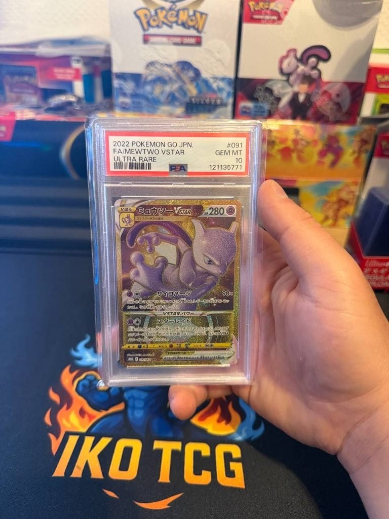 PSA 10 Mewtwo VSTAR Ultra Rare 091/071 (Japans), Ophalen of Verzenden, Nieuw, Losse kaart, Foil