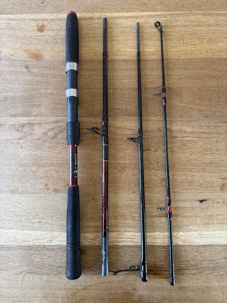 Fin-Nor Mega Lite Travel H in 2,10m 400g/30lbs, Watersport en Boten, Ophalen of Verzenden, Gebruikt, Overige typen