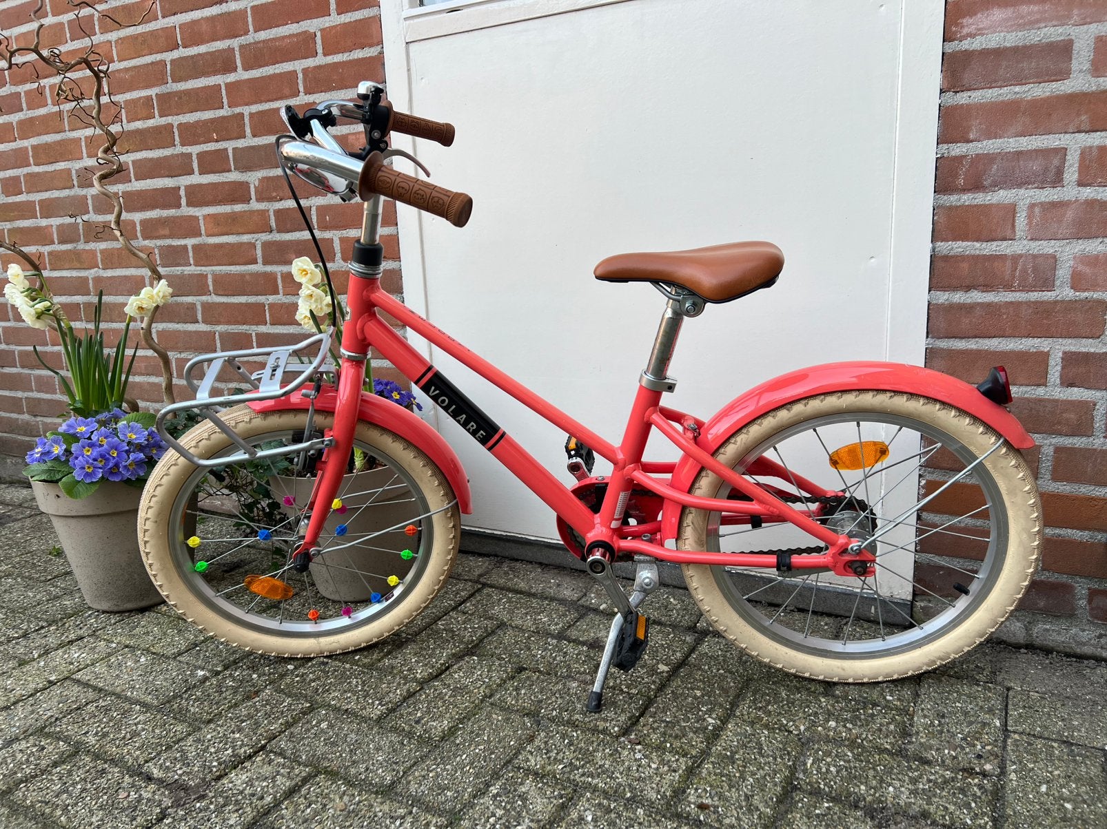 Volare melody meisjesfiets, Ophalen, Gebruikt, Terugtraprem, 16 tot 20 inch