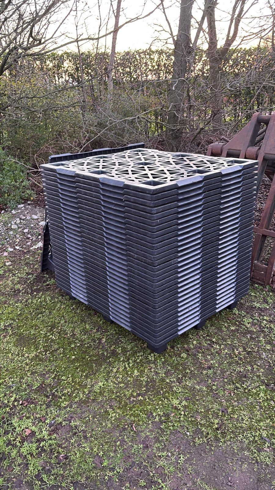 Kunststof pallets 100x120 cm - per stuk, Ophalen, Kunststof, Gebruikt, 100 cm of meer