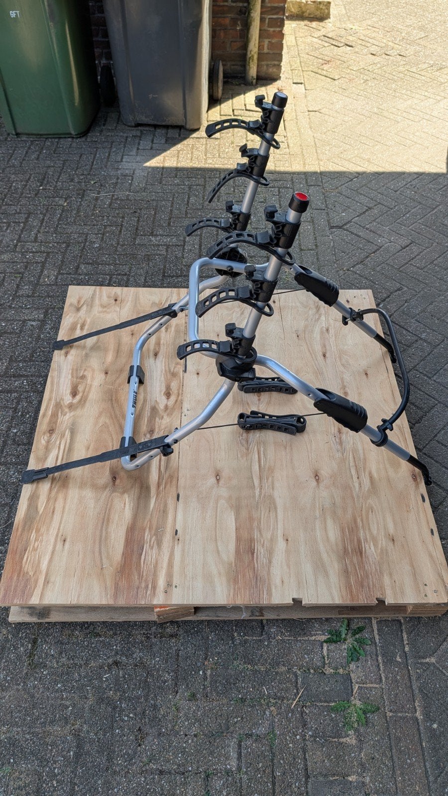 Thule ClipOn 3 9104 Fietsendrager voor 3 fietsen, Auto diversen, Fietsendragers, Ophalen, 3 fietsen of meer, Gebruikt, Achterklepdrager