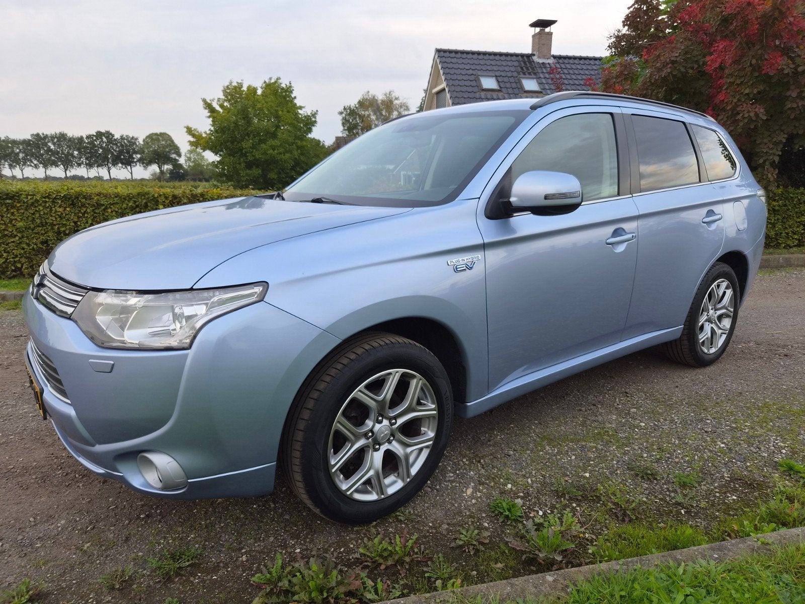 Mitsubishi Outlander 2.0 Dohc Mivec Phev Nieuwe Apk! 203pk 4, Auto's, Outlander, 4 cilinders, Xenon verlichting, Blauw