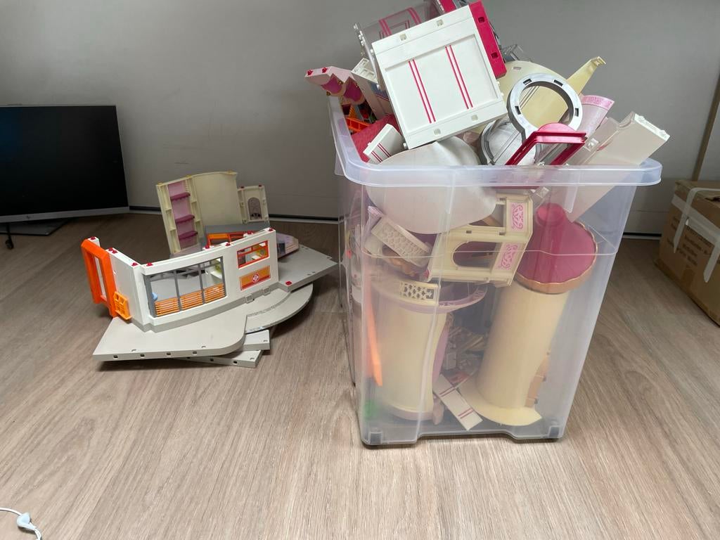 Playmobil Prinsessenkasteel, winkelcentrum en ziekenhuis, Ophalen, Gebruikt, Complete set