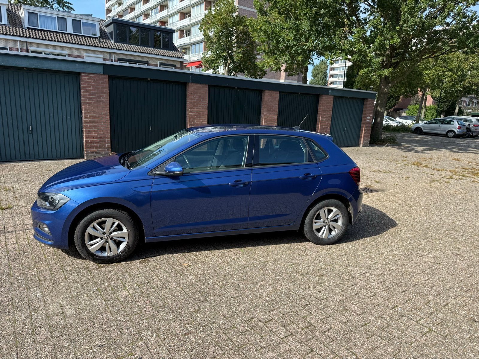 Volkswagen Polo 1.0 TSI 95pk 2018 Blauw, Voorwielaandrijving, Stof, 40 €/maand, Blauw
