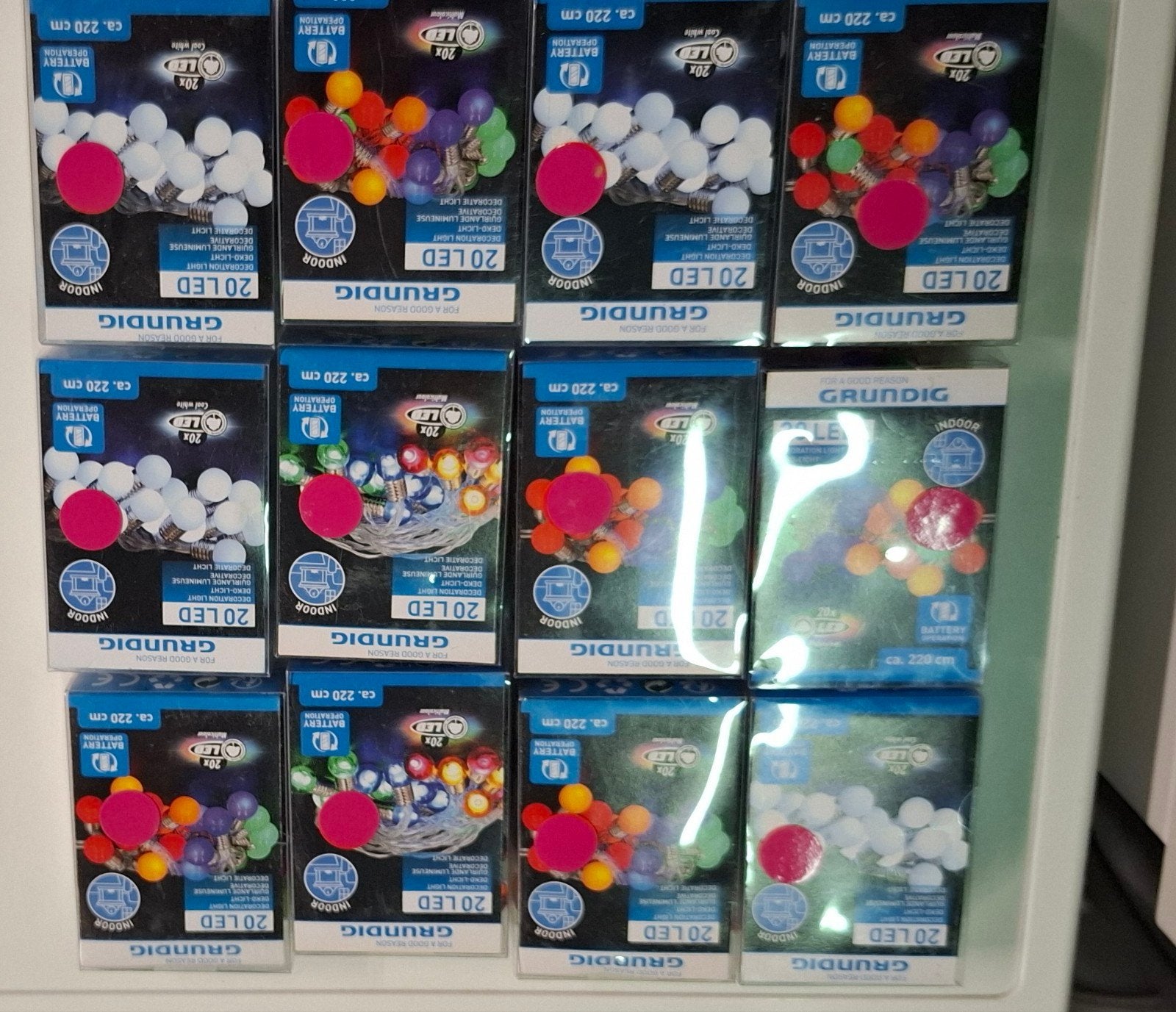 36 st Grundig LED Lichtsnoer 20 lampjes, diverse kleuren, Grundig, Nieuw, Ophalen of Verzenden, Grundig.com