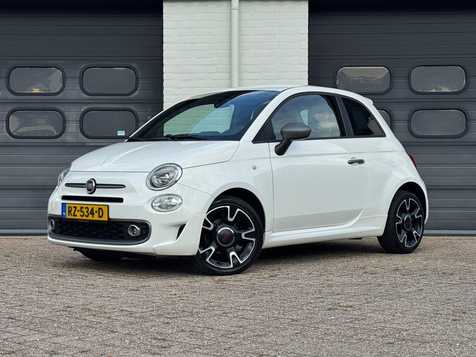 Fiat 500 1.2 Sport AUT LEDER CRUISE AIRCO SPORT VELGEN ECC, 1242 cc, Wit, Leder, Bruin