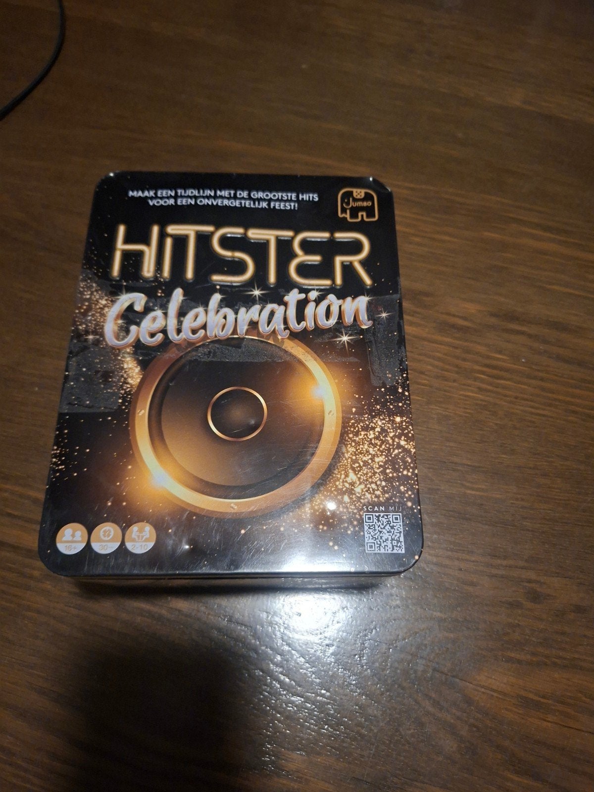 Hitster Celebration - Het ultieme muziekquizspel, Vijf spelers of meer, Ophalen of Verzenden, Zo goed als nieuw, Jumbo