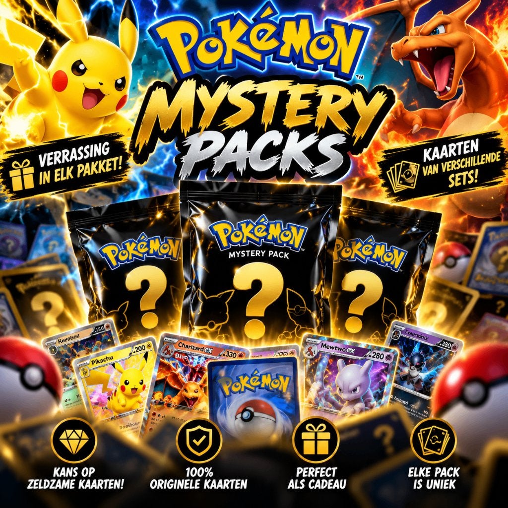 Pokémon Mystery packs !  Kans op booster packs !, Ophalen of Verzenden, Nieuw, Meerdere kaarten, Foil