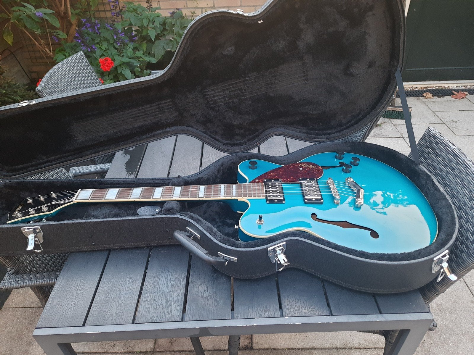 Gretsch Centerblock Streamliner met Gretsch koffer, Ophalen, Zo goed als nieuw, Hollow body, Overige merken
