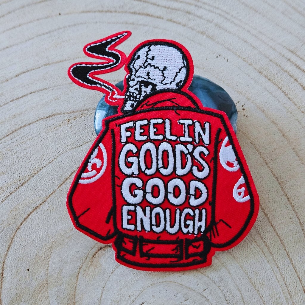 Strijk embleem applicatie Patch jasje feelin good's good eno, D, Nieuw, Ophalen of Verzenden, D