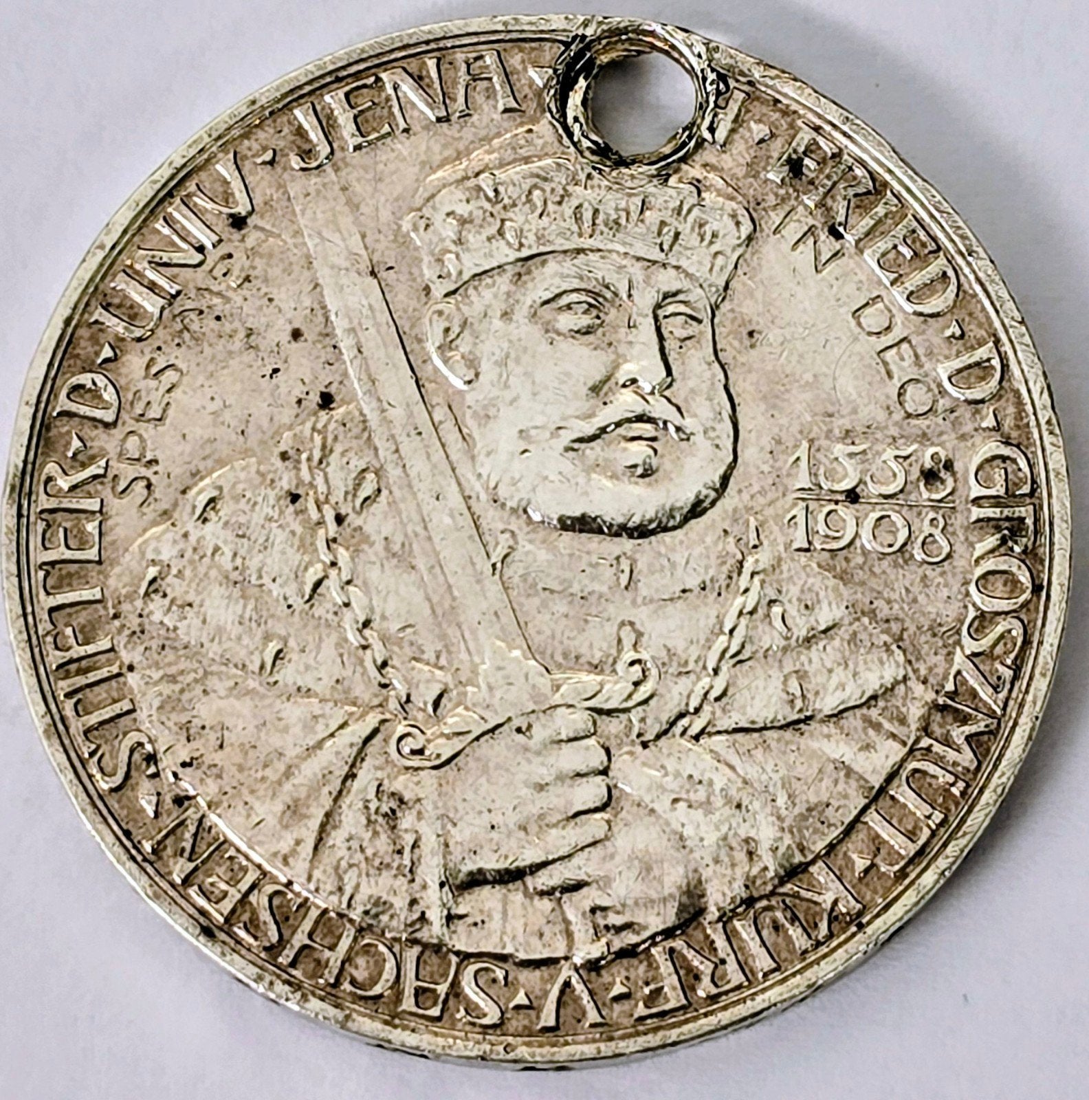 5 Mark 1908 - Wilhelm Ernst (Jena Universiteit), Ophalen of Verzenden