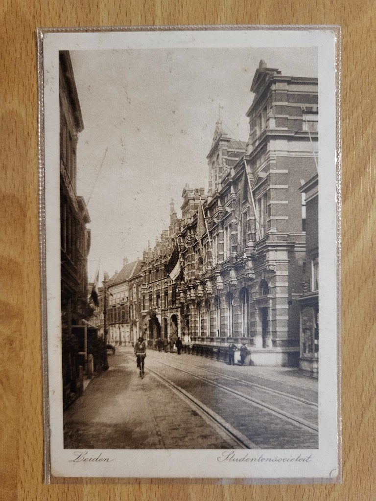 ansicht LEIDEN Breestraat Studentensocieteit, Ophalen of Verzenden, Voor 1920, Zuid-Holland
