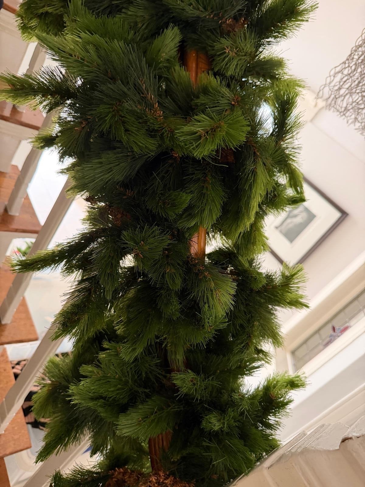 Mooie dikke kerstguirlandes (3 stuks) geleverd met lichtjes, Diversen, Kerst, Ophalen of Verzenden, Gebruikt
