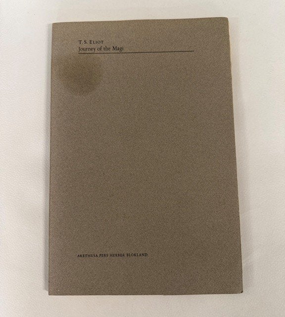 Journey of the magi T.S. Eliot HG Deventer, Gelezen, Ophalen of Verzenden, Nederland, Eliot