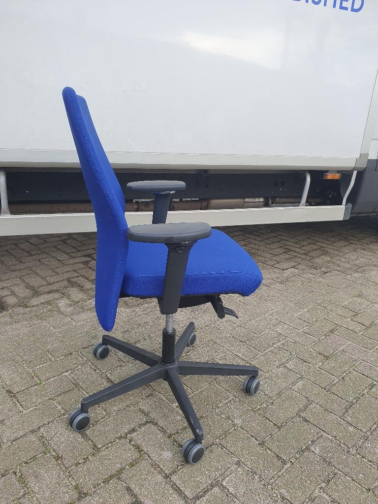 Bureaustoel blauw (meerdere) ergonomisch / goed verstelbaar, Postbus, VST, Blauw, Ophalen of Verzenden