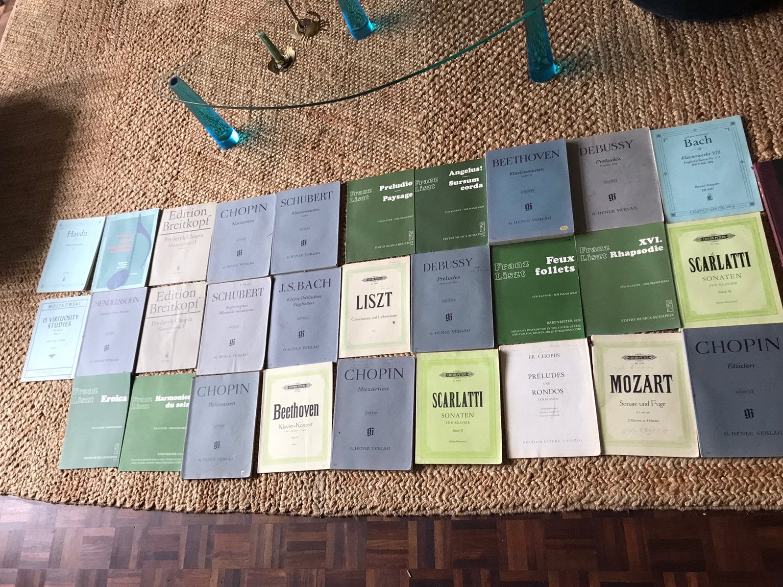 31 Partituren voor piano - Bach, Beethoven, Schubert etc., Ophalen of Verzenden, Gebruikt, Drums of Percussie