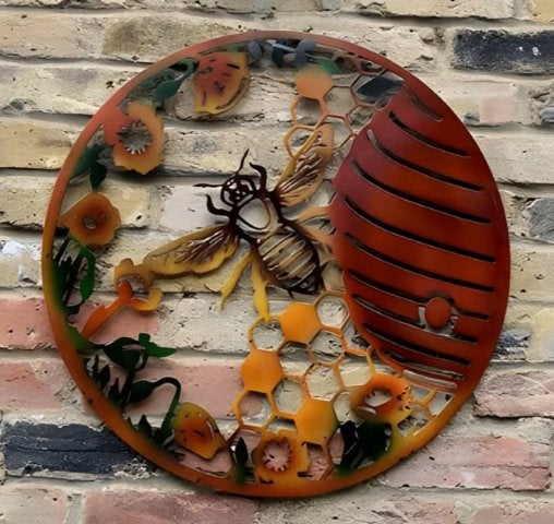 Muurdecoratie Honingraat metaal, Ophalen of Verzenden, Nieuw