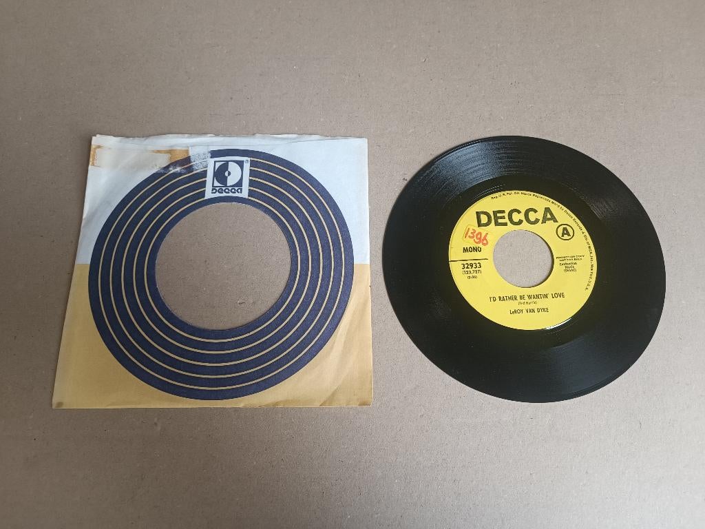 Single: LeRoy Van Dyke - I'd Rather Be Wantin Love /USA, Cd's en Dvd's, Vinyl Singles, Gebruikt, Pop, 7 inch, Verzenden