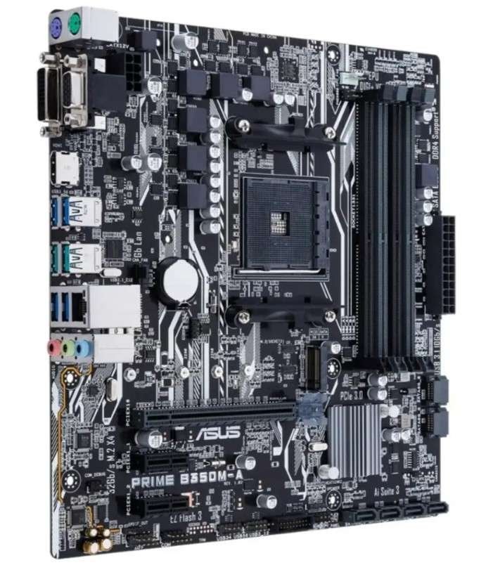 ASUS Prime B350M-A AM4 Micro-ATX, DDR4, AM4, Ophalen of Verzenden, Zo goed als nieuw