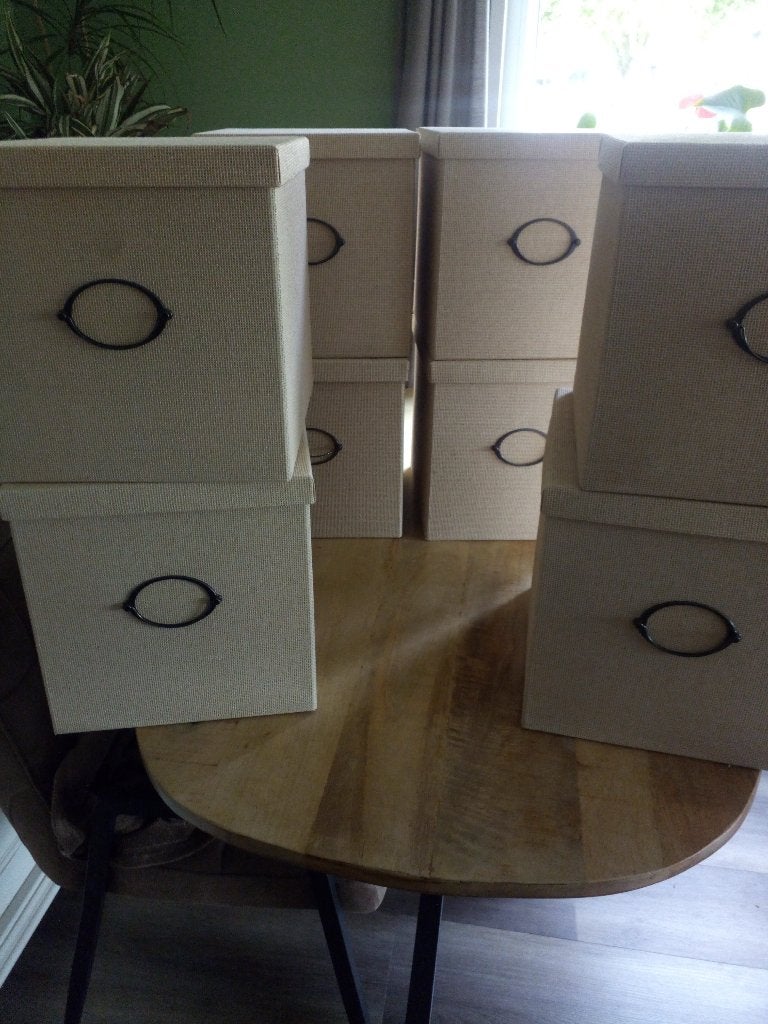 8x Kvarnvik opbergdoos voor IKEA Kallax kast, Ophalen, Zo goed als nieuw