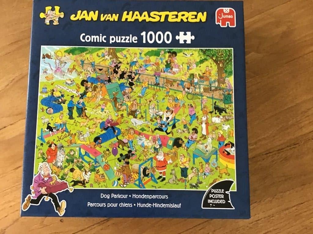 Jan van Haasteren Hondenparcours, Ophalen, 500 t/m 1500 stukjes, Zo goed als nieuw, Legpuzzel