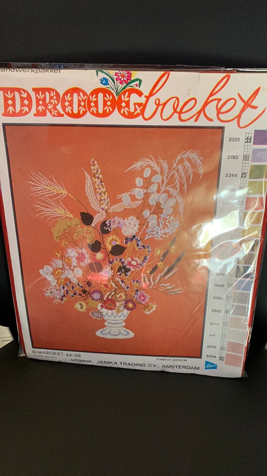 Borduurpakket droogboeket groot, Hobby en Vrije tijd, Ophalen of Verzenden, Nieuw, Borduurpakket