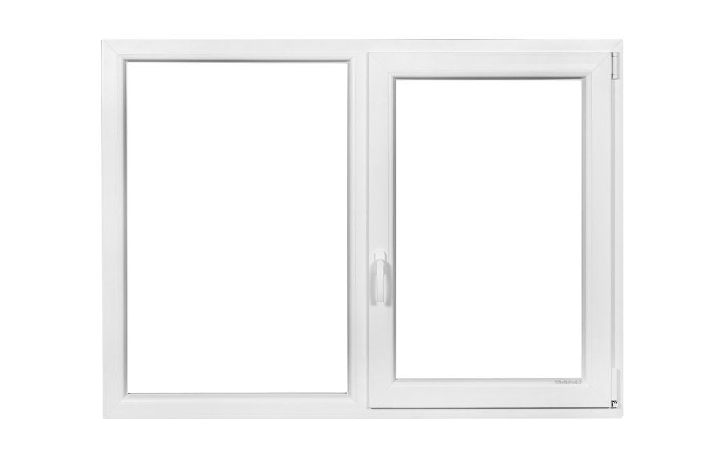 Kunststof Vast-Draaikiep Kozijn | 150 x 110 cm | -2605-, Kunststof, Raamkozijn, Niet ingevuld, Nieuw