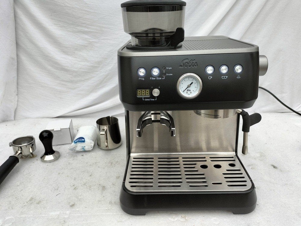 Solis Grind & Infuse perfetta 1019 koffiemachine, Witgoed en Apparatuur, Koffiezetapparaten, Ophalen, Koffiemachine, Zo goed als nieuw
