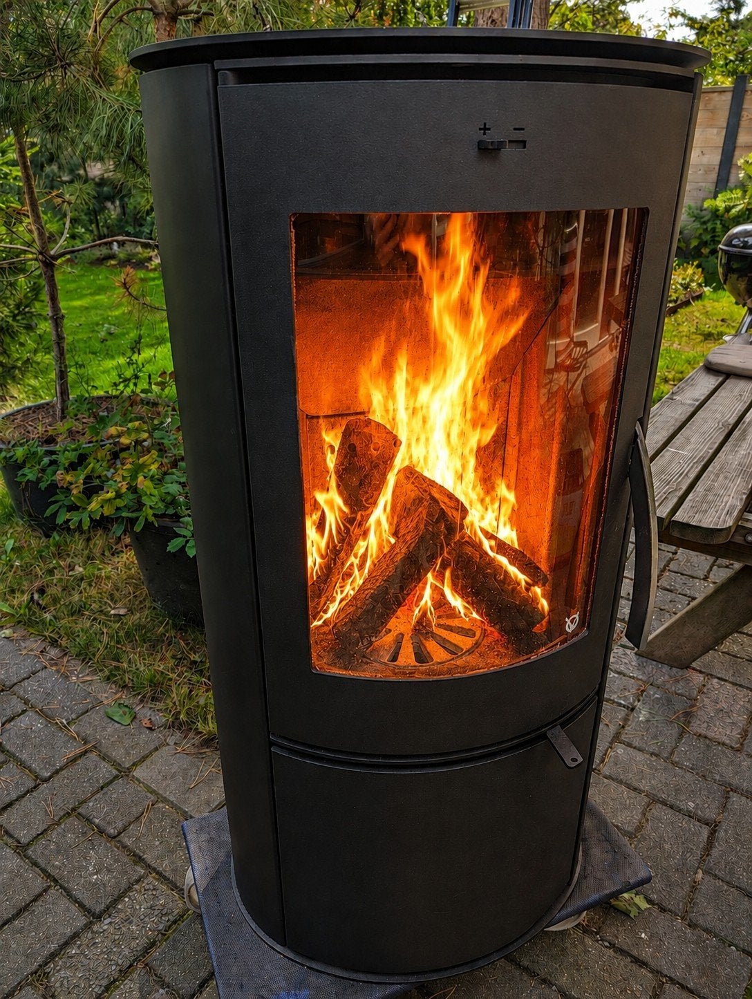 Varde Elipse 1 houtkachel – 4,9 kW – Deens design – showroom, Huis en Inrichting, Houtkachel, Ophalen of Verzenden, Zo goed als nieuw