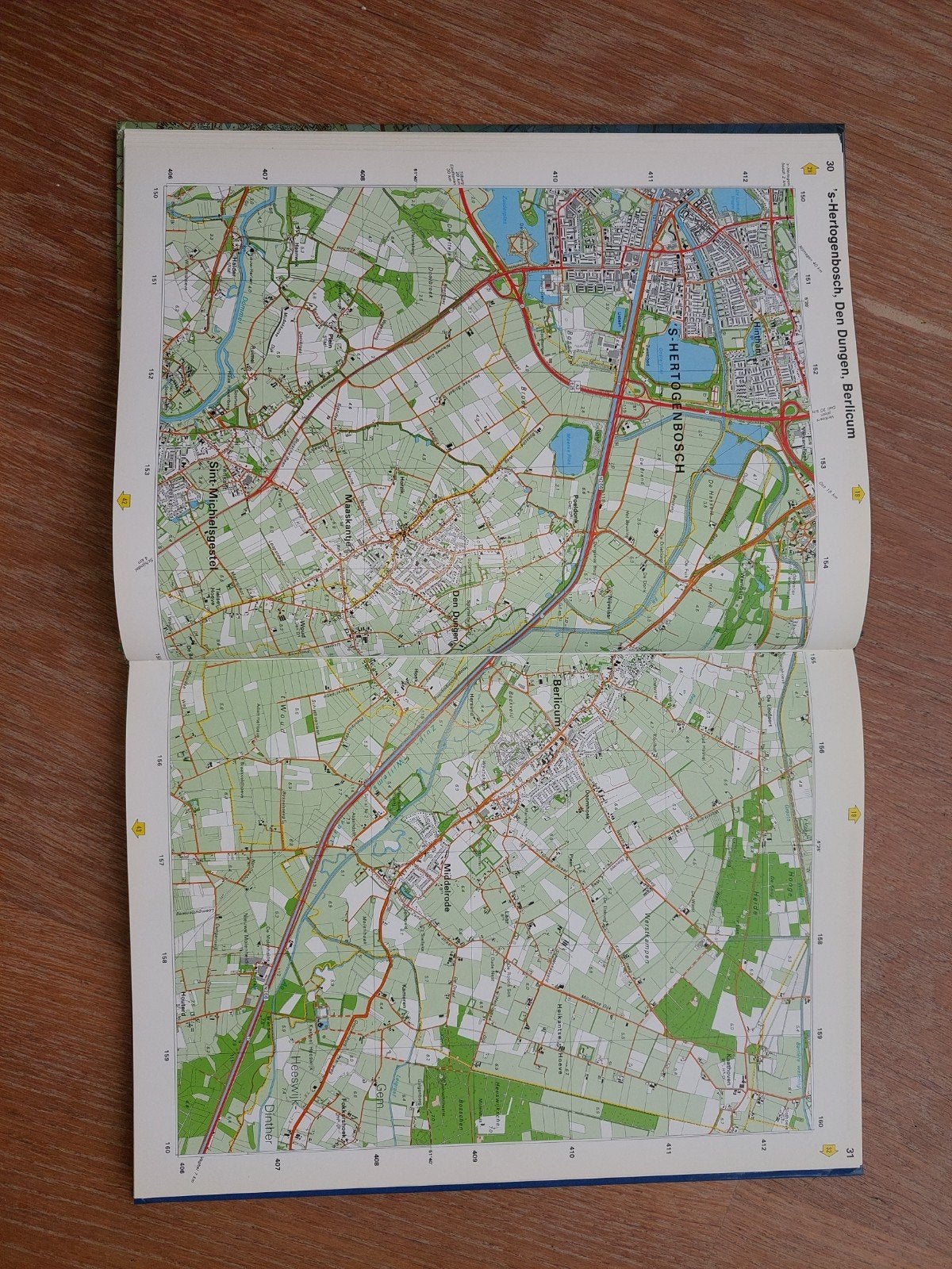 topografische atlas Noord-Brabant schaal 1:25000 1990, Boeken, Ophalen, 1800 tot 2000, Nederland, Landkaart