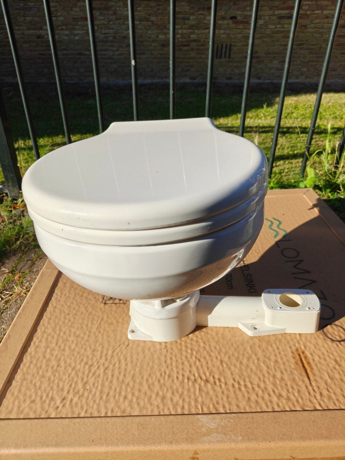 Toiletpot voor boot of camper, Ophalen, Gebruikt, Steen, Toilet