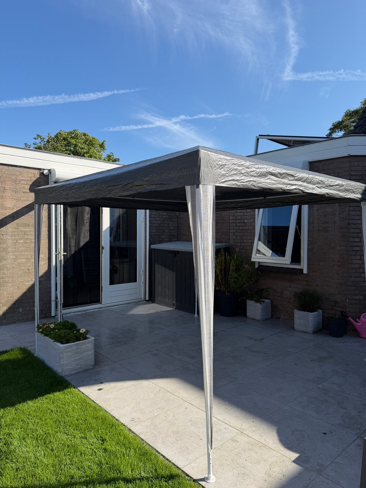 Partytent 274x274 cm - Zo goed als nieuw, Tuin en Terras, Partytenten, Ophalen, Partytent, Minder dan 4 meter, Zo goed als nieuw