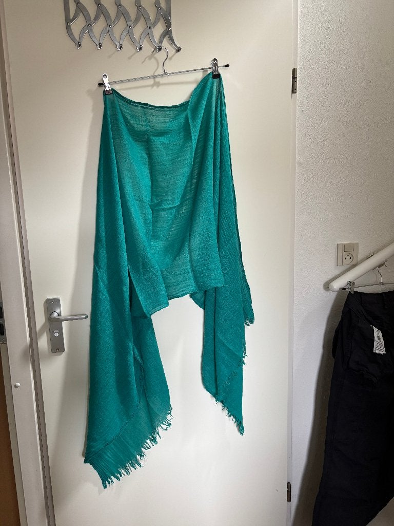 Romano Blauwgroene sjaal, Romano, Maat 46/48 (XL) of groter, Ophalen of Verzenden, Zo goed als nieuw
