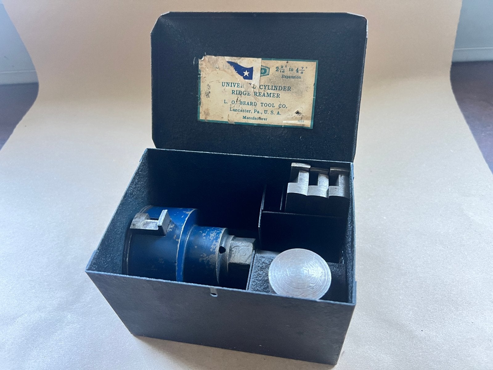 Kotter boor Ridge Ruimer L. O. Beard Tool Co., Ophalen of Verzenden