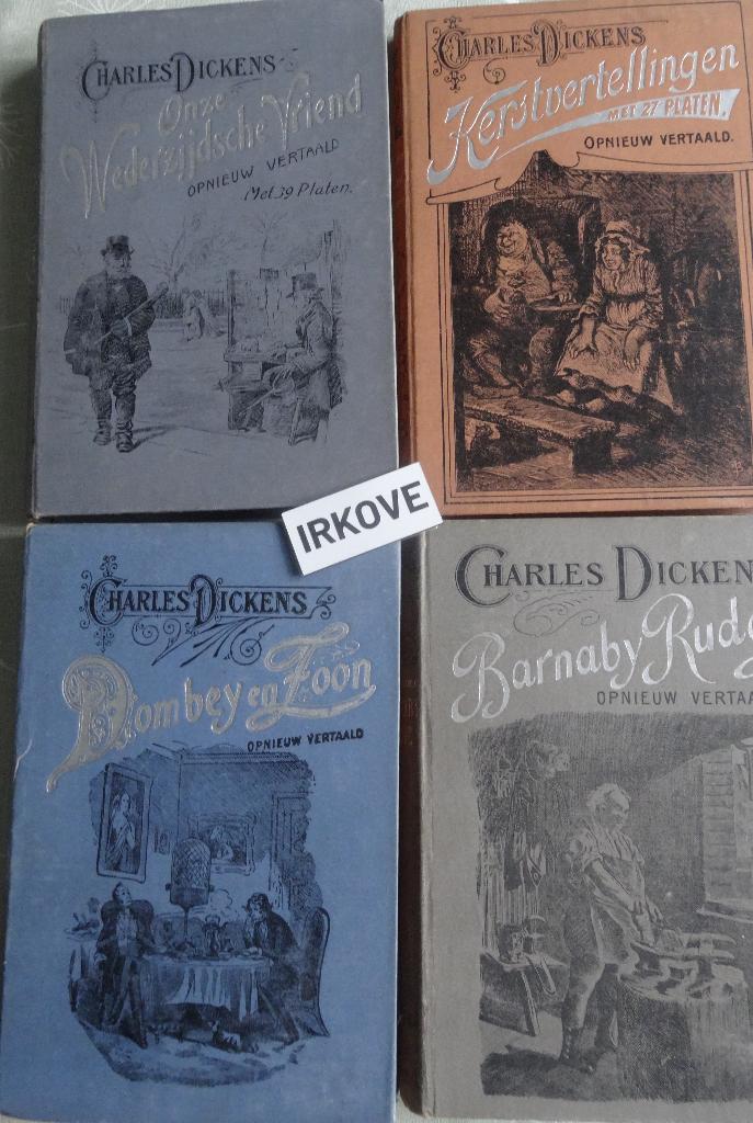CHARLES DICKENS * VIER OUDE UITGAVEN * Antiquariaat *, Verzenden, Charles Dickens