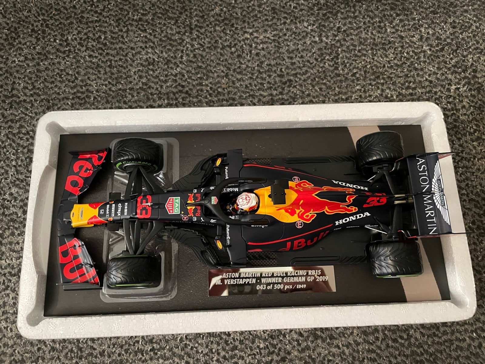 Max Verstappen RB15 Duitse GP 2019 1:18 Nr.043/500, Verzenden, Nieuw, Auto, MiniChamps