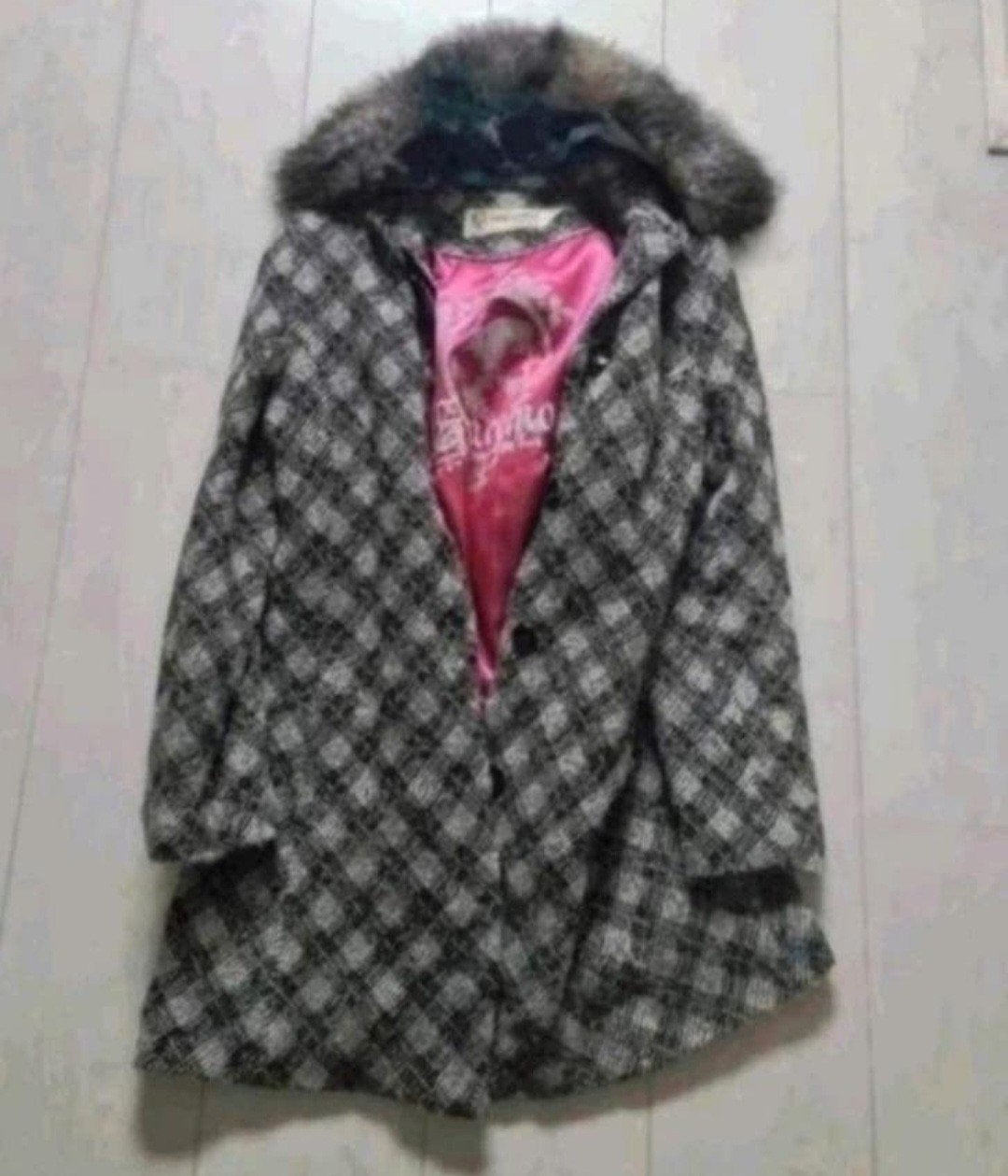Jas maat L driekwart kraag kan er af merk Giacomo, Kleding | Dames, Jassen | Winter, Meerkleurig, Maat 42/44 (L), Ophalen of Verzenden