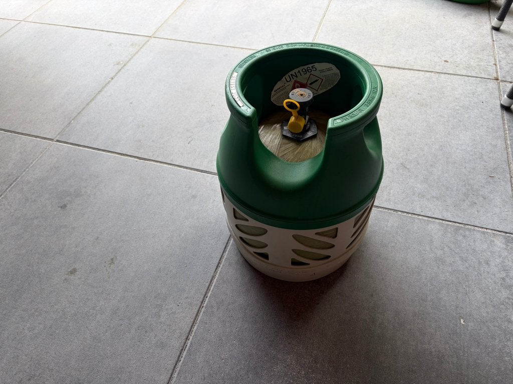gasfles met statiegeld nieuw en gevukd, Ophalen of Verzenden, Zo goed als nieuw