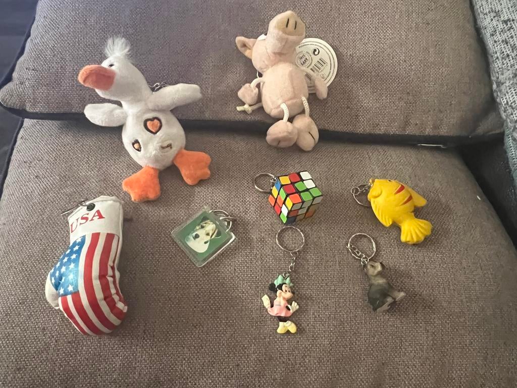 8 leuke diverse sleutelhangers, Ophalen of Verzenden, Zo goed als nieuw