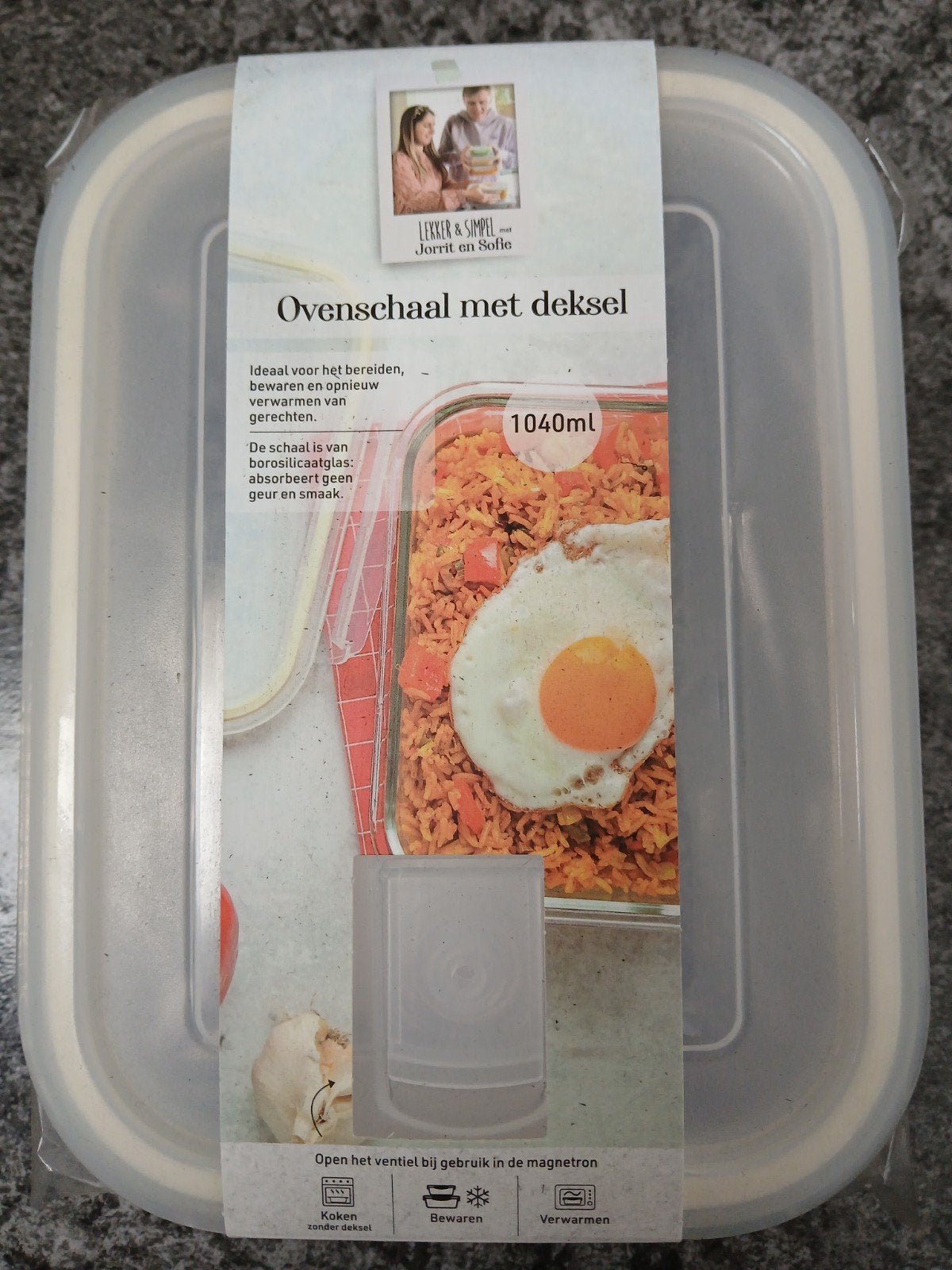 Nieuw: ovenschaal met deksel., Ophalen of Verzenden, Nieuw, Glas, Overige typen