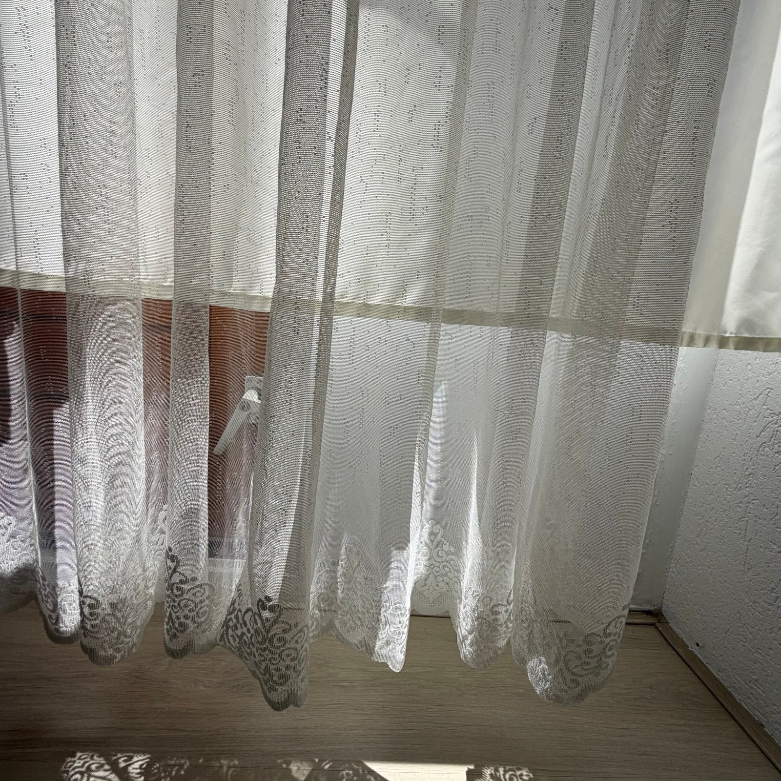 Nieuw gordijn, wit, 300x245 cm, Huis en Inrichting, Ophalen, Nieuw, Wit, Gordijn